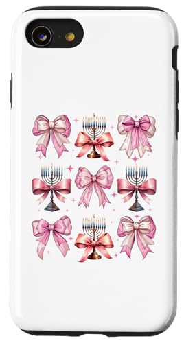 Kokette Schleife Chanukka Chanukah jüdische Kerze rosa Schleife Mama Hülle für iPhone SE (2020) / 7 / 8 von Hanukkah Coquette Aesthetic Girl Women Clothing