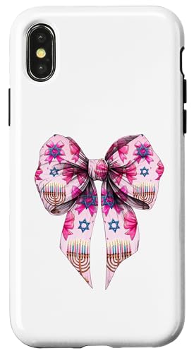Kokette Schleife Chanukka Chanukah jüdische Kerze rosa Schleife Mama Hülle für iPhone X/XS von Hanukkah Coquette Aesthetic Girl Women Clothing
