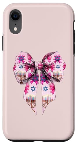 Kokette Schleife Chanukka Chanukah jüdische Kerze rosa Schleife Mama Hülle für iPhone XR von Hanukkah Coquette Aesthetic Girl Women Clothing