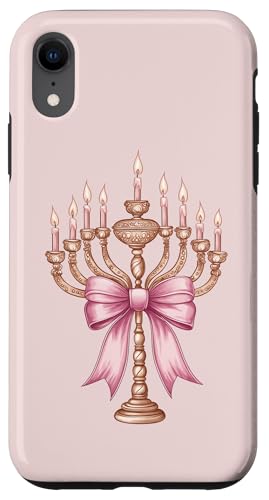 Kokette Schleife Chanukka Chanukah jüdische Kerze rosa Schleife Mama Hülle für iPhone XR von Hanukkah Coquette Aesthetic Girl Women Clothing