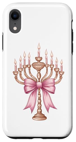 Kokette Schleife Chanukka Chanukah jüdische Kerze rosa Schleife Mama Hülle für iPhone XR Kokette Schleife Chanukka Chanukah jüdische Kerze rosa Schleife Mama Hülle für iPhone XR von Hanukkah Coquette Aesthetic Girl Women Clothing