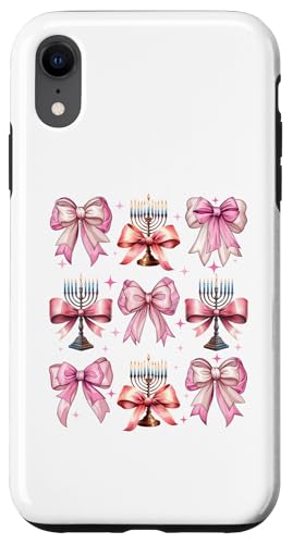 Kokette Schleife Chanukka Chanukah jüdische Kerze rosa Schleife Mama Hülle für iPhone XR Kokette Schleife Chanukka Chanukah jüdische Kerze rosa Schleife Mama Hülle für iPhone XR von Hanukkah Coquette Aesthetic Girl Women Clothing