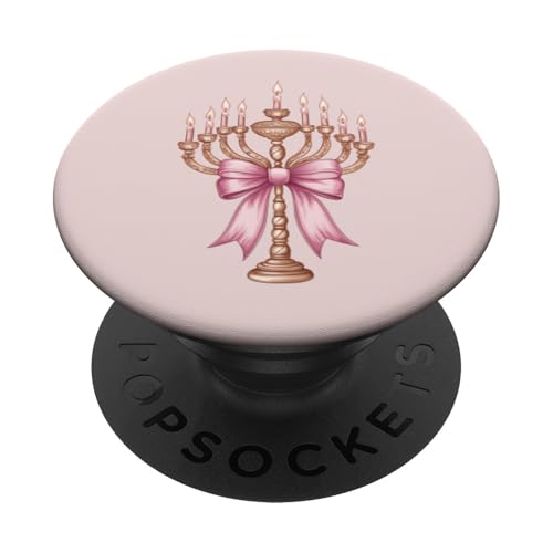 Kokette Schleife Chanukka Chanukah jüdische Kerze rosa Schleife Mama PopSockets Klebender PopGrip Kokette Schleife Chanukka Chanukah jüdische Kerze rosa Schleife Mama PopSockets Klebender PopGrip von Hanukkah Coquette Aesthetic Girl Women Clothing
