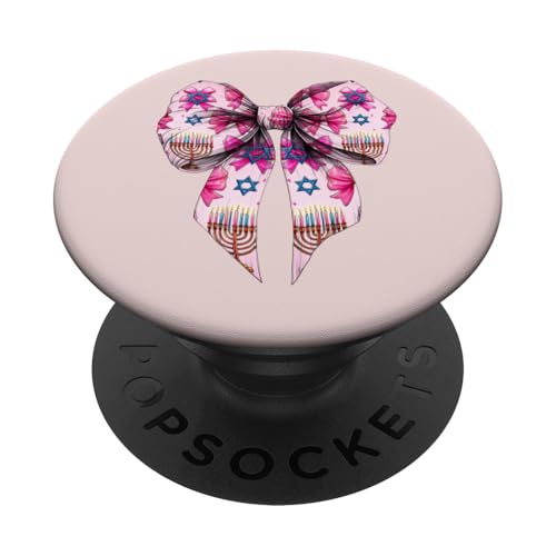 Kokette Schleife Chanukka Chanukah jüdische Kerze rosa Schleife Mama PopSockets Klebender PopGrip Kokette Schleife Chanukka Chanukah jüdische Kerze rosa Schleife Mama PopSockets Klebender PopGrip von Hanukkah Coquette Aesthetic Girl Women Clothing