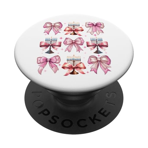 Kokette Schleife Chanukka Chanukah jüdische Kerze rosa Schleife Mama PopSockets Klebender PopGrip Kokette Schleife Chanukka Chanukah jüdische Kerze rosa Schleife Mama PopSockets Klebender PopGrip von Hanukkah Coquette Aesthetic Girl Women Clothing