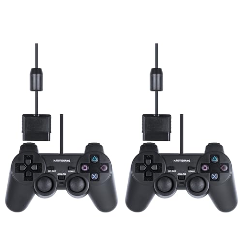 HaoYiShang 2er Set Dual-Vibration For PS 2 PS2 controll Wired Game Controller kompatibel für Sony controller Konsole Videospiel von HaoYiShang