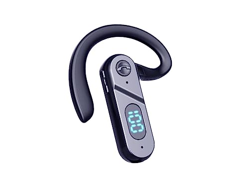 HaoYiShang V5.2 Bluetooth Headset, Wireless Bluetooth Ohrhörer Wireless Freisprech Headset mit LED Display Mikrofon, IPS5 Level Schweiß und wasserdicht, HD Talktime Freisprech Kopfhörer von HaoYiShang