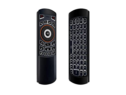 HaoYiShang X6 Air Mouse 2.4GHz Wireless Keyboard 3D Gyroscope Sense Fernbedienung für PC, Android TV Box/Smart TV, Spielgeräte (schwarz) von HaoYiShang