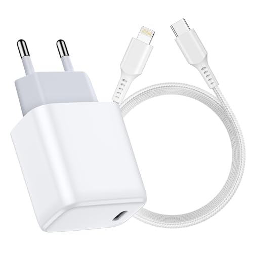 20W USB C Ladegerät und Ladekabel für iPhone 14/13/12/11/Pro Max/X/XR/XS/8P/i Pad-Weiß,i Pad Netzteil Netzstecker mit Lightning Kabel Ladeadapter Power Adapter,Schnellladekabel Schnellladegerät 20W USB C Ladegerät und Ladekabel für iPhone 14/13/12/11/Pro Max/X/XR/XS/8P/i Pad-Weiß,i Pad Netzteil Netzstecker mit Lightning Kabel Ladeadapter Power Adapter,Schnellladekabel Schnellladegerät von Haoano