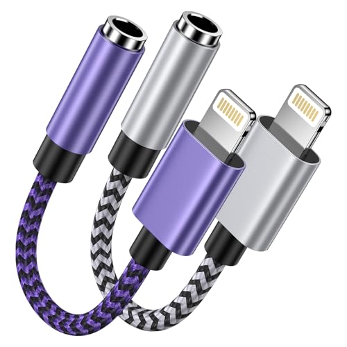 Haoano Lightning auf 3.5mm Kopfhöreranschluss Adapter,2 Pack iPhone auf Aux Adapter,iPhone Kopfhörer Adapter,Kompatibel for iPhone14/12/11/XS/XR/X /8, i Pad Pro/Mini,Headset, Kopfhörer Haoano Lightning auf 3.5mm Kopfhöreranschluss Adapter,2 Pack iPhone auf Aux Adapter,iPhone Kopfhörer Adapter,Kompatibel for iPhone14/12/11/XS/XR/X /8, i Pad Pro/Mini,Headset, Kopfhörer von Haoano