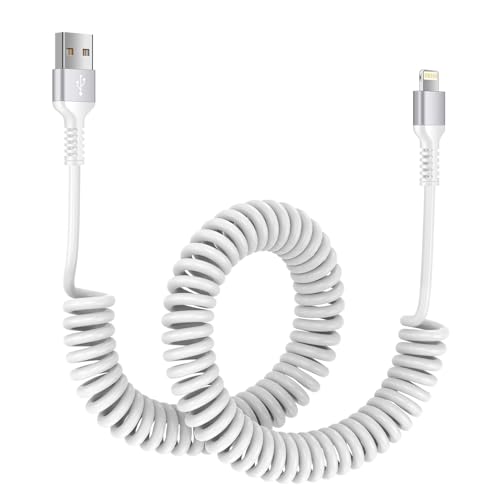 iPhone 14 Coiled Spiralkabel USB A auf Lightning Kabel,A-pple Carplay Kabel Datenkabel ,iPhone Schnellladekabel Einziehbares Ladekabel iphone Auto für iPhone 13/12/11/Pro Max/Pro/XR/XS/8/7/6,i Pad/Pod iPhone 14 Coiled Spiralkabel USB A auf Lightning Kabel,A-pple Carplay Kabel Datenkabel ,iPhone Schnellladekabel Einziehbares Ladekabel iphone Auto für iPhone 13/12/11/Pro Max/Pro/XR/XS/8/7/6,i Pad/Pod von Haoano