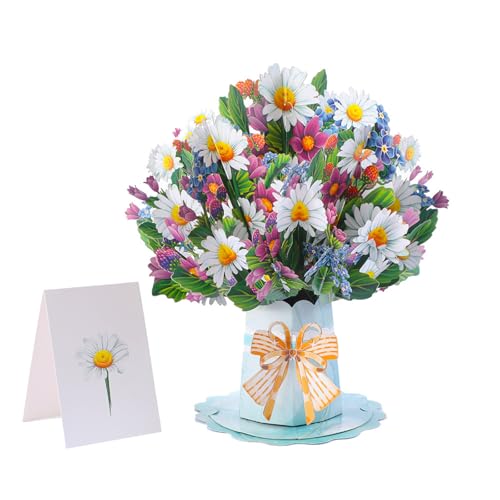 3D Pop-Up Muttertagskarte Gänseblümchen Bouquet – Inkl. Briefumschlag – Geschenk für Mama 3D Pop-Up Muttertagskarte Gänseblümchen Bouquet – Inkl. Briefumschlag – Geschenk für Mama von Haobase