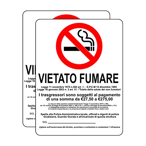 Haobase 2 Stück Nichtraucherschild-Etikett - 150 mm x 200 mm - Selbstklebendes Vinyl Haobase 2 Stück Nichtraucherschild-Etikett - 150 mm x 200 mm - Selbstklebendes Vinyl von Haobase