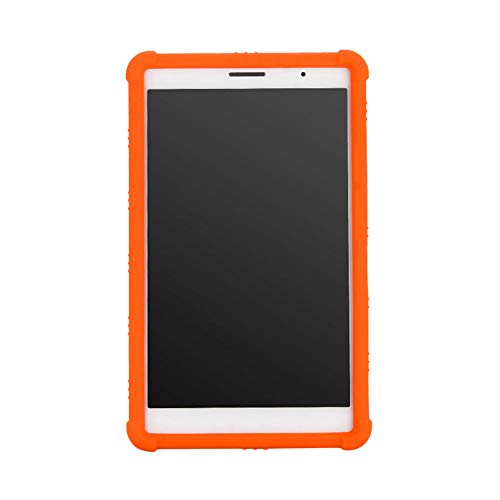 Haodasi Schutzhülle für Huawei MediaPad T3 8 - Silikon Gel Gummi Anti-Kratzer Schutz Hülle Abdeckung Case Cover für Huawei MediaPad T3 8.0 inch KOB-W09 KOB-L09,Orange von Haodasi