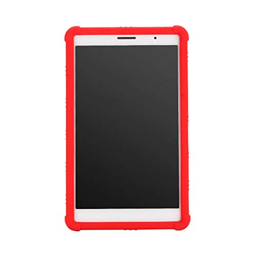 Haodasi Schutzhülle für Huawei MediaPad T3 8 - Silikon Gel Gummi Anti-Kratzer Schutz Hülle Abdeckung Case Cover für Huawei MediaPad T3 8.0 inch KOB-W09 KOB-L09,Rot von Haodasi