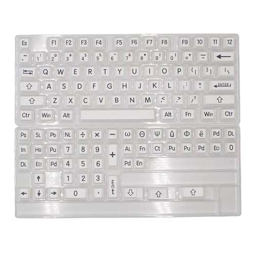 Haodream 125 PCS Schlüsselcaps Originalhöhe Schwarz Und Weiß Großer Schriftart Keycap Set Wärme Unter Sublimiertem Komfort Für Mechanische Tastaturen von Haodream