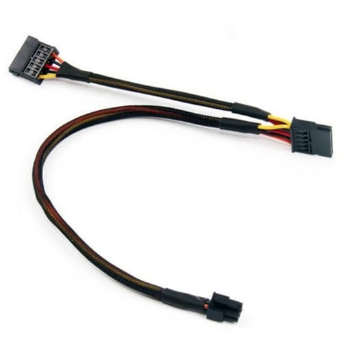 Haodream 6Pin Bis Double 15Pin Stromkabel Kompatibel 3668 3650 3268 3660 Mainboard von Haodream