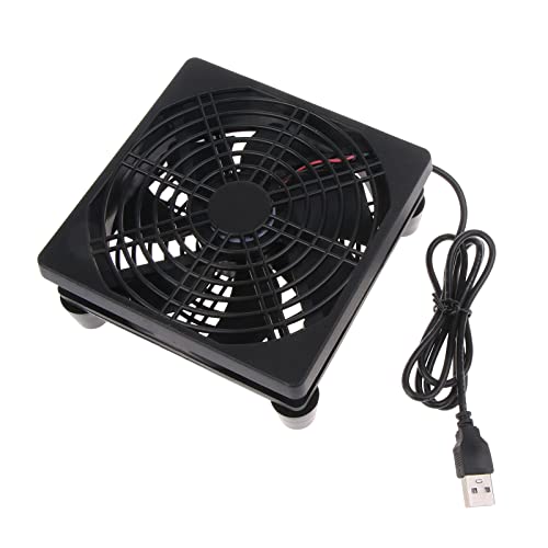 Router Lüfter PC Kühler Hülle Lüfter Kühlung Stille Ruhige 5 V USB Kühlung Fangemeinde 120x55mm Schutznetz Router Lüfter PC Kühler Hülle Lüfter Kühlung Stille Ruhige 5 V USB Kühlung Fangemeinde 120x55mm Schutznetz von Haodream