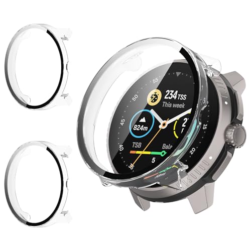Haofun 2 Stück Hülle für SUUNTO RACE S Schutzhülle mit Displayschutzfolie, Hard PC Ultra-dünne Anti-Fall Kratzfeste Schutz Case, Glas Displayschutz - Transparent Haofun 2 Stück Hülle für SUUNTO RACE S Schutzhülle mit Displayschutzfolie, Hard PC Ultra-dünne Anti-Fall Kratzfeste Schutz Case, Glas Displayschutz - Transparent von Haofun