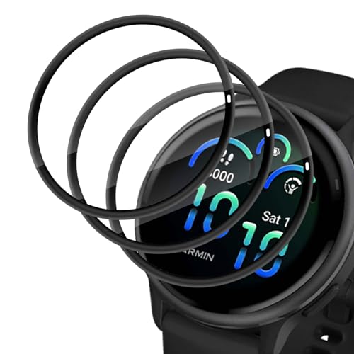 Haofun 3 Stück Displayschutz Schutzfolie für Garmin Vivoactive 6, Flexible TPU Folie, Kratzfest, Blasenfrei, Einfache Installation, Hochauflösende Weich Schutz Film (Transparent) von Haofun