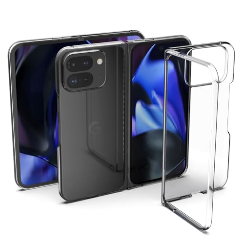 Haofun Hülle Kompatibel mit Google Pixel 9 Pro Fold 5G Handyhülle, PC Ultra dünn, Unzerbrechlich Schutz Cover, Stoßfest Case, Staubdicht Ganzkörper Schutzhülle [Crystal Clear] von Haofun