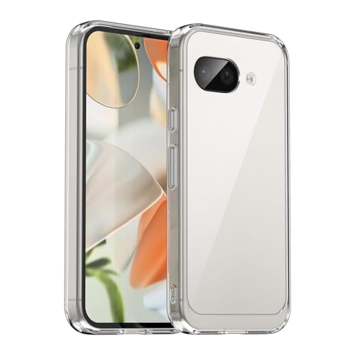 Haofun Hülle Kompatibel mit Google Pixel 9a Handyhülle, Unzerbrechlich Schutz Cover, PC Ultra dünn, Stoßfest Case, Staubdicht Ganzkörper Schutzhülle für Google Pixel 9a [Crystal Clear] von Haofun