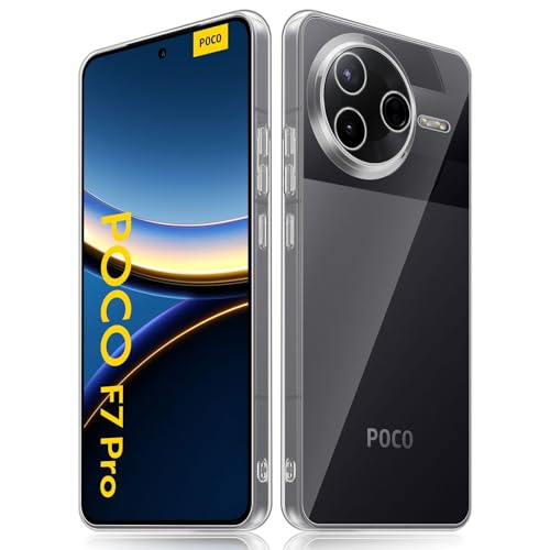 Haofun Hülle Kompatibel mit Xiaomi Poco F7 Pro Hülle, Ultra Dünn Transparente Vier Ecken Anti-Fall TPU Flexibel, Weicher Stoßfest Bumper Schutzhülle Haofun Hülle Kompatibel mit Xiaomi Poco F7 Pro Hülle, Ultra Dünn Transparente Vier Ecken Anti-Fall TPU Flexibel, Weicher Stoßfest Bumper Schutzhülle von Haofun