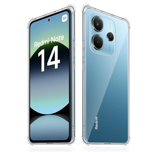 Haofun Hülle Kompatibel mit Xiaomi Redmi Note 14 4G Hülle, Ultra Dünn Transparente Vier Ecken Anti-Fall TPU Flexibel, Weicher Stoßfest Bumper Schutzhülle Haofun Hülle Kompatibel mit Xiaomi Redmi Note 14 4G Hülle, Ultra Dünn Transparente Vier Ecken Anti-Fall TPU Flexibel, Weicher Stoßfest Bumper Schutzhülle von Haofun