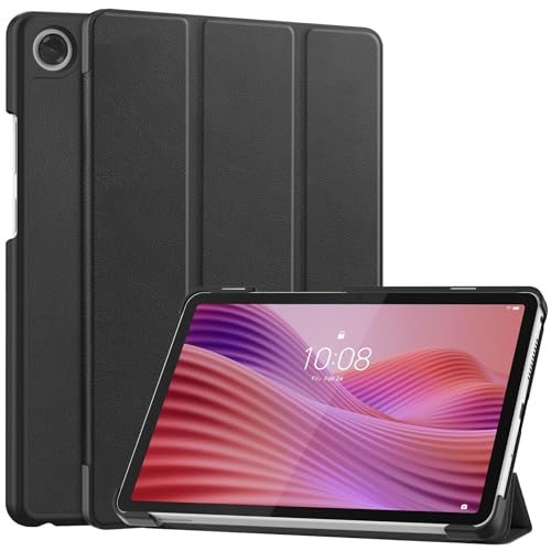 Haofun Hülle für Lenovo Tab One/Tab K9 8.7 Zoll, Multi-Winkel Ständer Cover, Schlanke Schutzhülle mit Auto Schlaf/Aufwach, Umfassender Schutz, Schwarz von Haofun