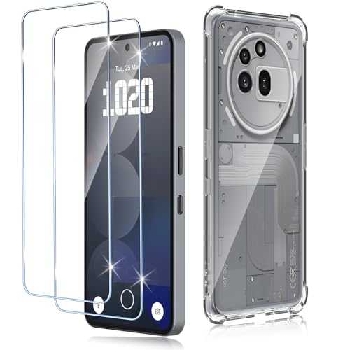 Haofun für Panzerglas für Nothing Phone 3a Pro Schutzfolie mit Hülle [2+1], Ultra-Klar Displayschutz, Soft TPU Handyhülle [Kamera Schutz] 9H Härte Schurzglas Folie Schutzhülle Rundumschutz von Haofun
