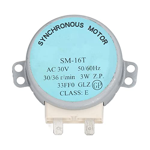 4W Mikrowellenmotor, SM 16T Mikrowellenherd-Drehtellermotor, Original-Aluminium-Kupfer-Mikrowellenherd-Synchronmotor für AC30V Electronics 6549W1S017A Mikrowellenherd (Flacher 4W Mikrowellenmotor, SM 16T Mikrowellenherd-Drehtellermotor, Original-Aluminium-Kupfer-Mikrowellenherd-Synchronmotor für AC30V Electronics 6549W1S017A Mikrowellenherd (Flacher von Haofy