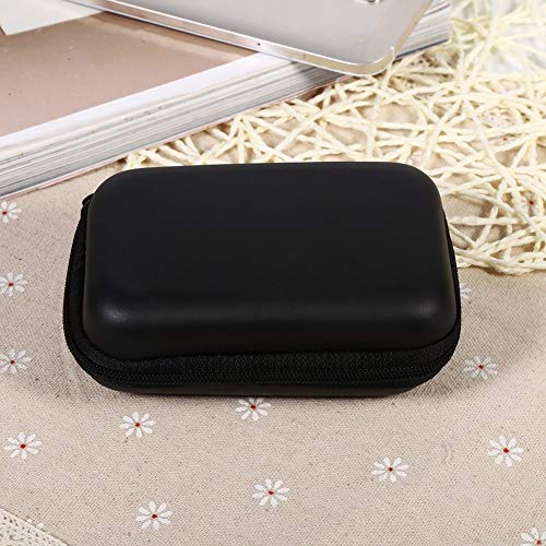 5 Farben Mini Storage Bag Gadgets Organizer Portable Hülle für Ohrhörer U -Festplatten -Datenkabel, Schockdes Wasserdicht, Ideal für Büroreisen (Black) von Haofy