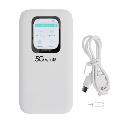 5G WiFi 6 Mobiler Hotspot mit Nano -SIM -Kartensteckplatz mit Einem Touchscreen von Bis zu 16 Geräten. von Haofy