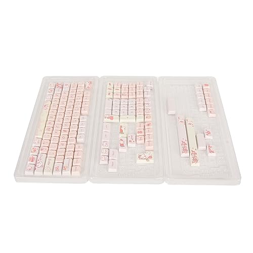 Benutzerdefinierte Tastenkappen, Mechanische Tastatur-Tastenkappen, 148 Stück, Farbsublimation für Heimwerker (Hase) von Haofy