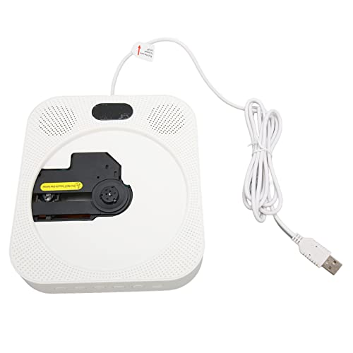 CD-Player, Zugdrahtschalter, Geringe Verzerrung, USB-Anschluss, 5.0, Wandmontierter CD-Player, Digitale Anzeige für Laptops (EU-Stecker) von Haofy