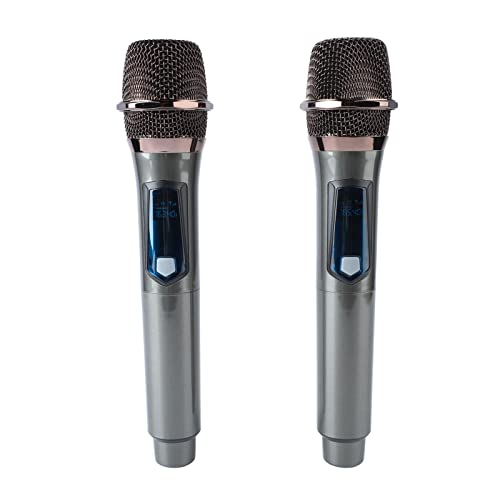 Clear Sound UHF Wireless Handheld -Mikrofonsystem 1 für 2 mit Haltbarem Dynamischem Schnurlosen Mikrofon, Ideal Zum Singen und Stimme, ABS -Material Clear Sound UHF Wireless Handheld -Mikrofonsystem 1 für 2 mit Haltbarem Dynamischem Schnurlosen Mikrofon, Ideal Zum Singen und Stimme, ABS -Material von Haofy
