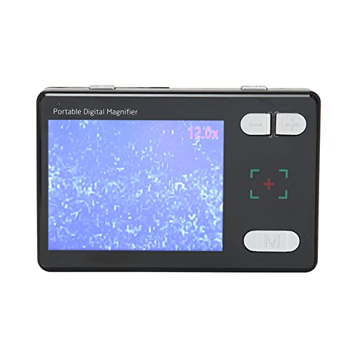 E-Lesehilfe Unterstützt 2X-32X Zoom 2,5 Mm Kopfhörer 3,5 Zoll Tragbare Lupe für Sehbehinderte Menschen Zum Lesen (EU-Stecker) von Haofy