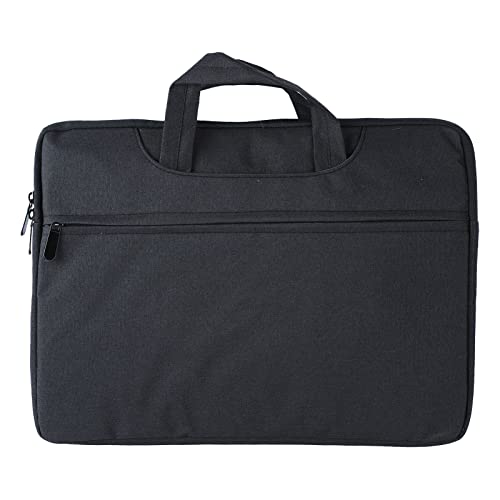 Haofy 15,6-Zoll-Laptoptasche, Computer-Tragetasche, Wasserdicht, Abriebfest, Mehrere Taschen, Multifunktional, Oxford-Stoff, Stoßfest, für Zuhause und auf Reisen (Schwarz) von Haofy