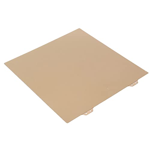 Haofy 3D-Drucker-Bauplatte, Leicht Entfernbares Goldglättendes PEI 2-seitig Beschichtetes Bauplattenblatt Zum Austausch (Goldstahlplatte) von Haofy