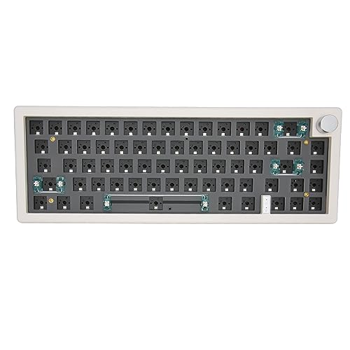 Haofy Barebones-Tastatur, 67 Tasten, Hot-Swap-fähig, DREI Modi, 5.0-Konnektivität, DIY Mechanisches Tastatur-Set für für Zuhause (Weiß) von Haofy