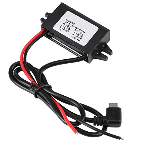 Haofy DC-DC Buck Adapter 12 V / 24 V zu USB 5 V 3A Konverter, 24 V auf 12 V DC Buck Konverter - DC 12V bis 5V 3A Spannungswandler mit USB für Auto Vehicle Motorrad Motor Smartphone von Haofy