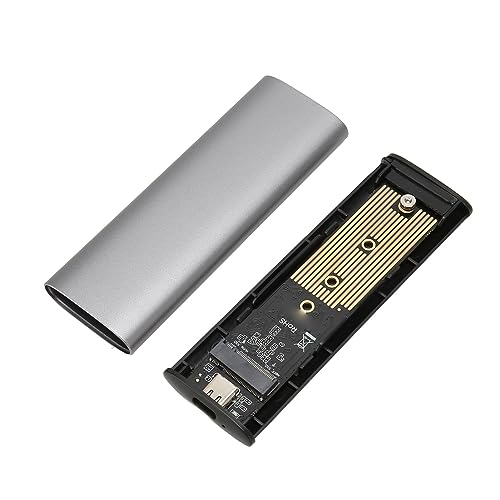 Haofy M.2 SSD-Gehäuse, USB3.2 Gen2, Einfache Installation, Nvme M.2-Gehäuse für 2260 für 2230 für (Grau) von Haofy