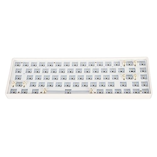 Haofy Mechanisches Tastatur-Kit, Modulare Mechanische Tastatur, Schalldicht, 68 Tasten für PC (Weiß) von Haofy