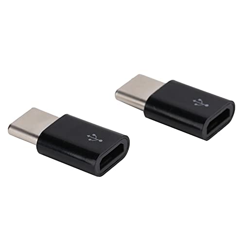 Haofy Micro-USB-zu-Typ-C-Adapter Langlebiger Synchronisierungsdatenübertragung und Ladekonverter Zum Aufladen von 2PCs Im Rahmen des GO, Ideale Lösung für Reisende von Haofy