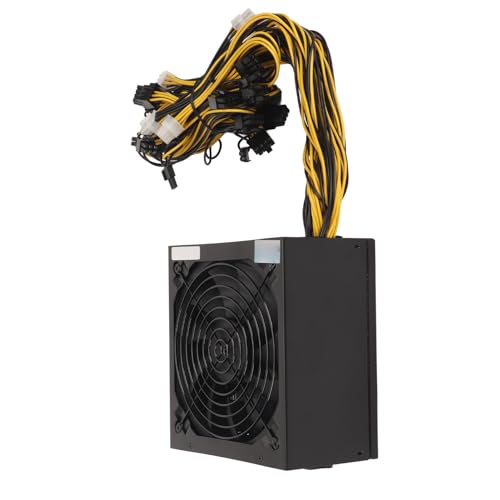 Haofy Mining-Netzteil, 2000 W PC Mining Power 12 V mit Silent-Lüfter für Computer von Haofy