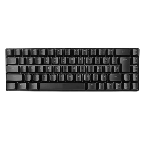 Haofy RGB-Tastatur mit Hintergrundbeleuchtung, 68 Tasten, Abnehmbares Kabel V200 Mechanische Tastatur für das Büro (Schwarz) von Haofy
