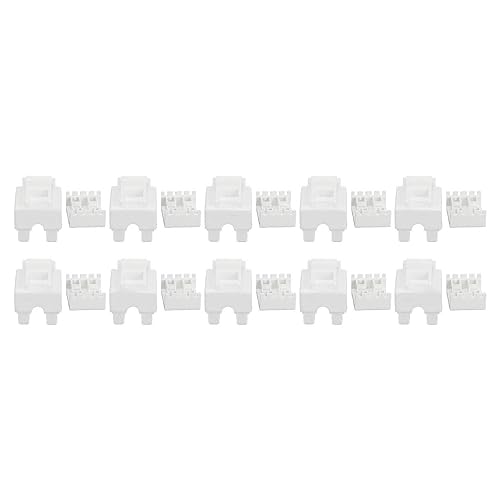 Haofy RJ45-Modul, Ungeschirmtes Cat5e-RJ45-Ethernet-Modul, 90 Grad, Langlebig, Hochfeste Phosphorbronze für Hochfrequente Elektromagnetische Wellen von Haofy