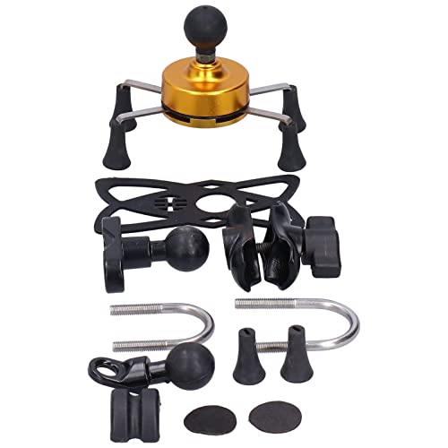 Haofy Telefon -Lenkern -Support mit Optionalem Tether für die J7 Serie, Easy Installation X Form Telefonhalter (C (golden)) von Haofy