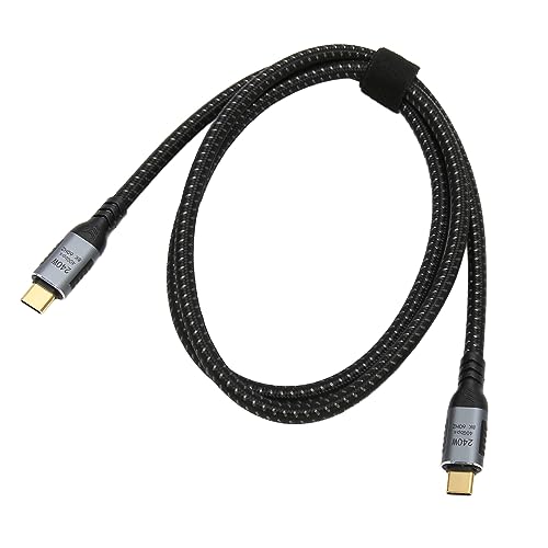 Haofy USB 4.0-Datenkabel, Typ-C-zu-Typ-C-Datenkabel. Unterstützt 240-W-Ladevorgang. 8K-60-Hz-Display für Telefon und Tablet (120cm) von Haofy