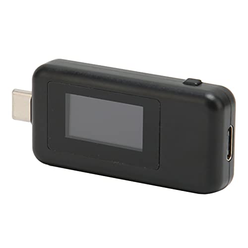 Haofy USB-Leistungstester, Tragbar, Automatische Erkennung, Tester, 4–30 V, 0–5,1 A, Digitales LCD-Display für Tablet-Autoladegerät für Powerbank (Schwarz) von Haofy